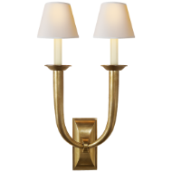 Picture of FRENCH DECO HORN DOUBLE SCONCE (OPEN BOX)