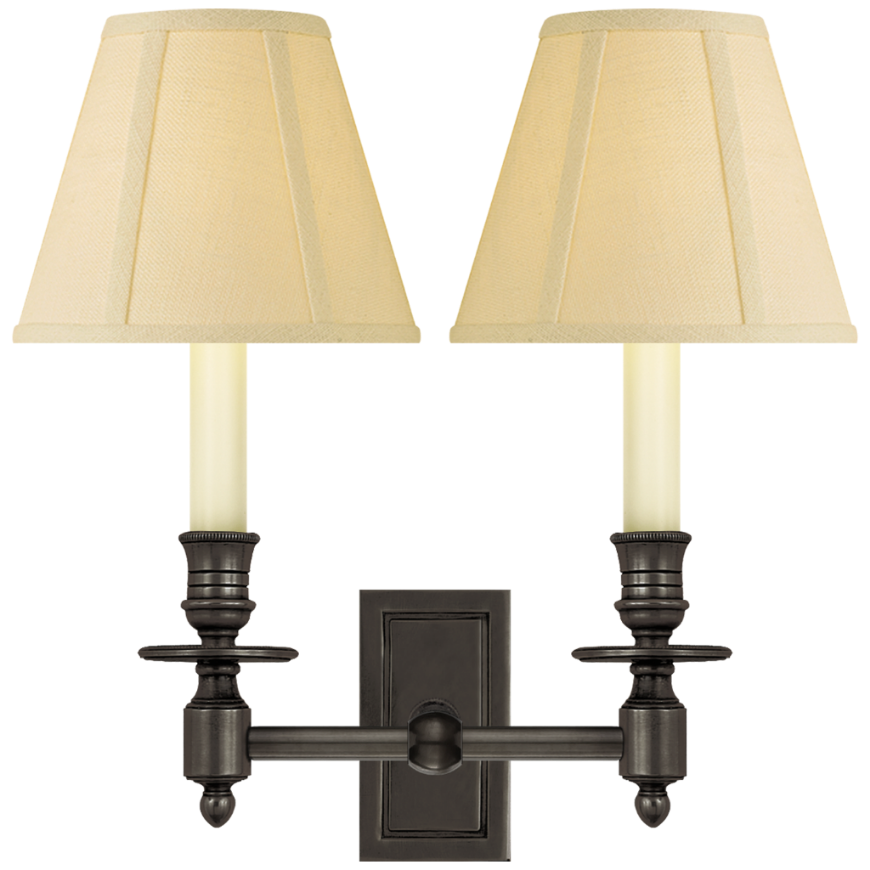 Picture of FRENCH DOUBLE LIBRARY SCONCE (OPEN BOX)