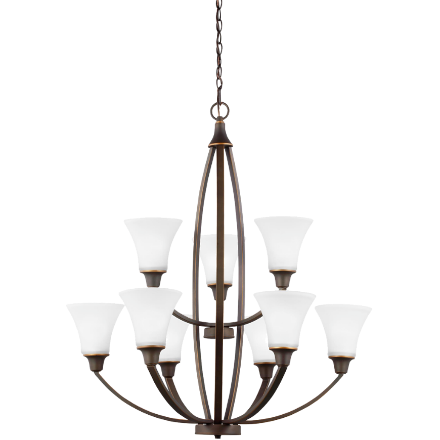 Picture of METCALF NINE LIGHT CHANDELIER