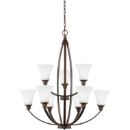 Picture of METCALF NINE LIGHT CHANDELIER