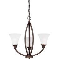 Picture of METCALF THREE LIGHT CHANDELIER