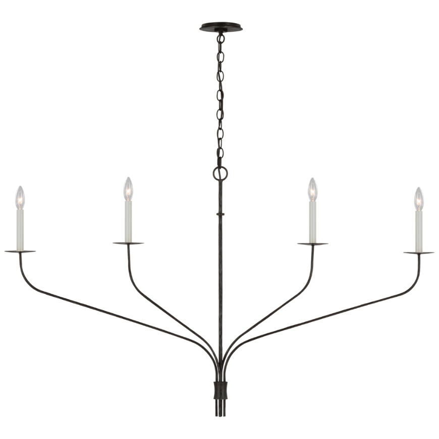 Picture of BELFAIR GRANDE FOUR LIGHT LINEAR CHANDELIER