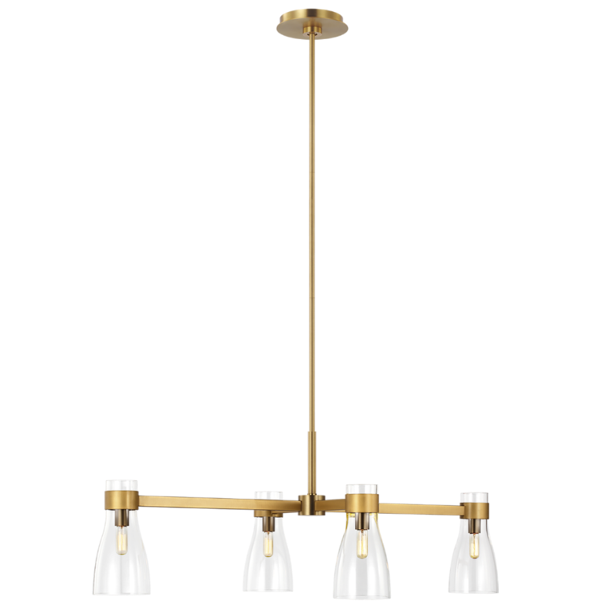 Picture of MORITZ FOUR LIGHT LINEAR CHANDELIER