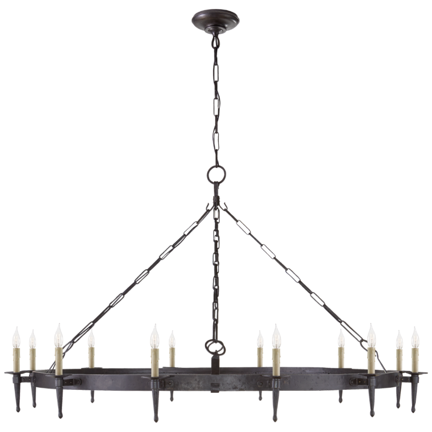 Picture of BRANSON LARGE ONE-TIER RING TORCH CHANDELIER