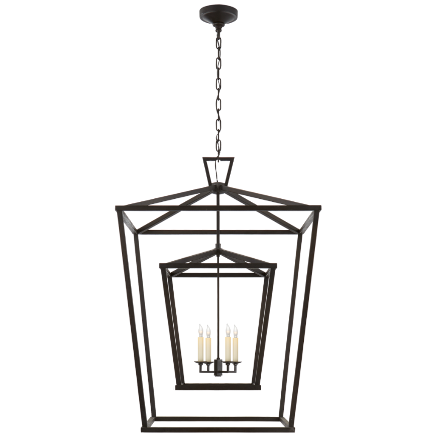 Picture of DARLANA EXTRA LARGE DOUBLE CAGE LANTERN (OPEN BOX)