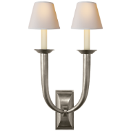 Picture of FRENCH DECO HORN DOUBLE SCONCE