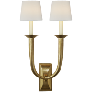 Picture of FRENCH DECO HORN DOUBLE SCONCE