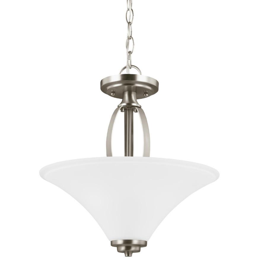 Picture of METCALF TWO LIGHT SEMI-FLUSH CONVERTIBLE PENDANT