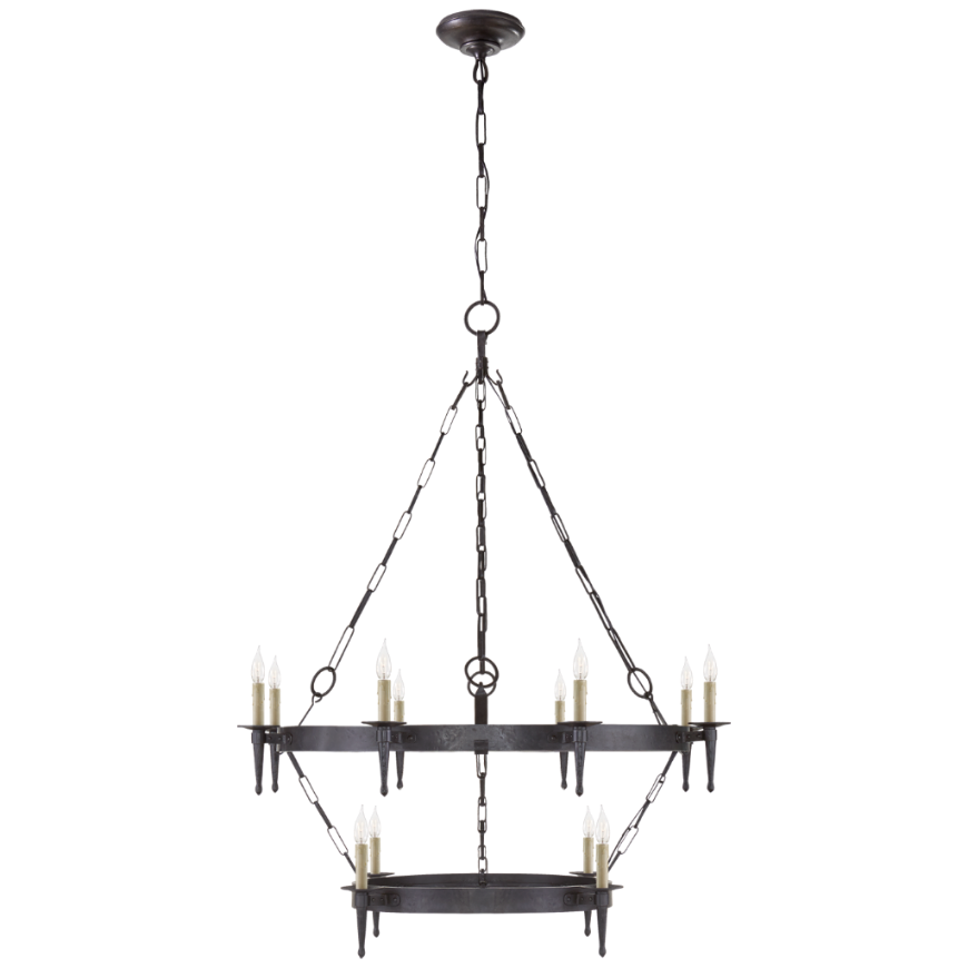 Picture of BRANSON MEDIUM TWO-TIERED RING TORCH CHANDELIER