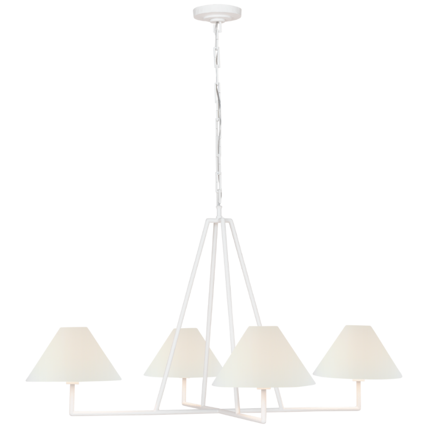 Picture of ASHTON EXTRA LARGE FOUR LIGHT SCULPTED CHANDELIER