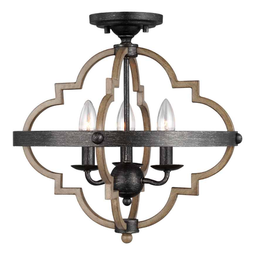 Picture of SOCORRO THREE LIGHT SEMI-FLUSH MOUNT