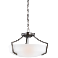 Picture of HANFORD THREE LIGHT CEILING CONVERTIBLE PENDANT