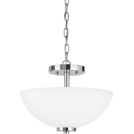 Picture of OSLO TWO LIGHT SEMI-FLUSH CONVERTIBLE PENDANT