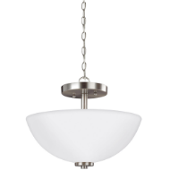 Picture of OSLO TWO LIGHT SEMI-FLUSH CONVERTIBLE PENDANT