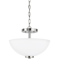 Picture of OSLO TWO LIGHT SEMI-FLUSH CONVERTIBLE PENDANT