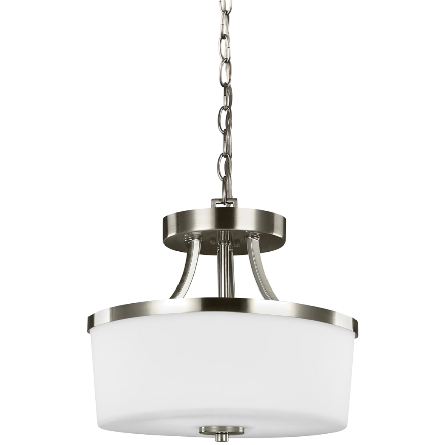 Picture of HETTINGER TWO LIGHT SEMI-FLUSH CONVERTIBLE PENDANT