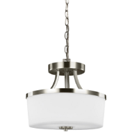 Picture of HETTINGER TWO LIGHT SEMI-FLUSH CONVERTIBLE PENDANT