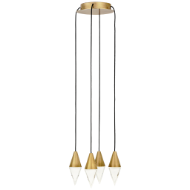 Picture of TURRET 4 LIGHT CHANDELIER