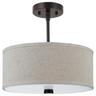 Picture of DAYNA TWO LIGHT FLUSH / SEMI-FLUSH CONVERTIBLE PENDANT