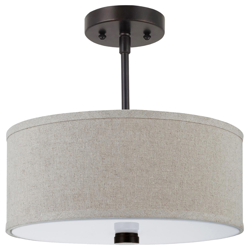 Picture of DAYNA TWO LIGHT FLUSH / SEMI-FLUSH CONVERTIBLE PENDANT