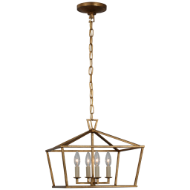 Picture of DARLANA SMALL WIDE SEMI-FLUSH MOUNT LANTERN