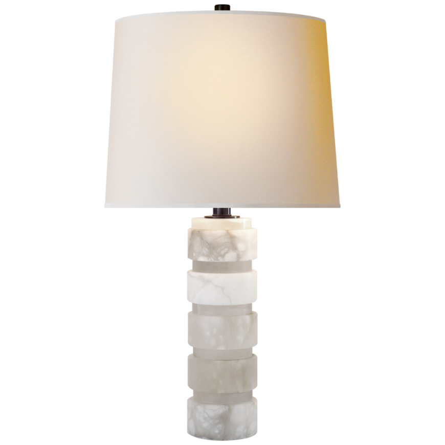 Picture of ROUND CHUNKY STACKED TABLE LAMP