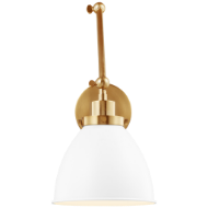 Picture of WELLFLEET DOUBLE ARM DOME TASK SCONCE