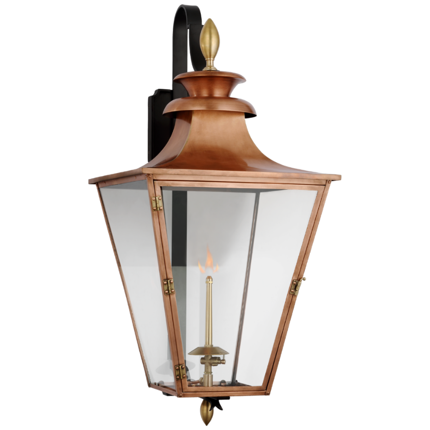 Picture of ALBERMARLE MEDIUM BRACKETED GAS WALL LANTERN