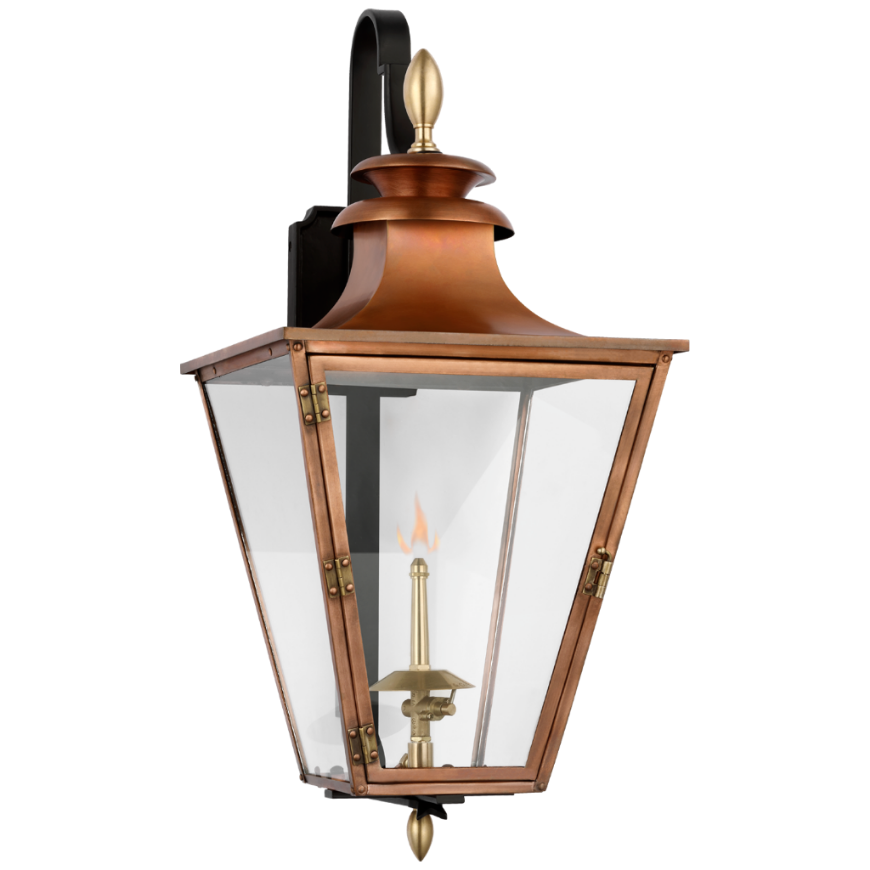 Picture of ALBERMARLE SMALL BRACKETED GAS WALL LANTERN