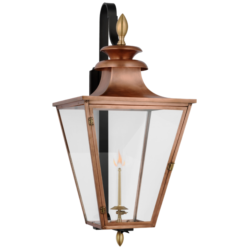 Picture of ALBERMARLE LARGE BRACKETED GAS WALL LANTERN