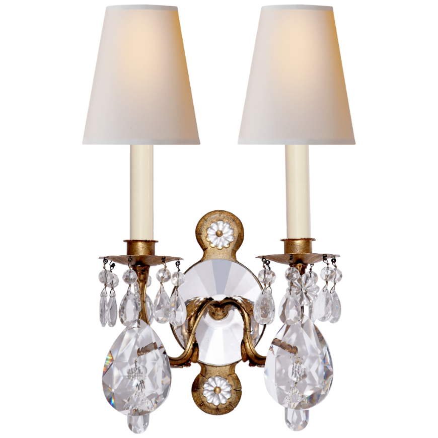 Picture of YVES CRYSTAL DOUBLE ARM SCONCE