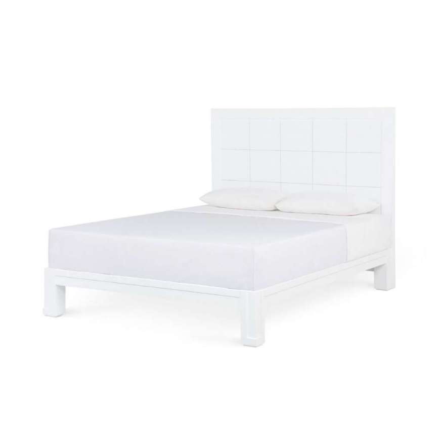 Picture of PATRICIA QUEEN HEADBOARD WITH BED FRAME, VANILLA