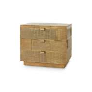 Picture of MARK 3-DRAWER SIDE TABLE, ANTIQUE BRASS