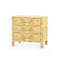 Picture of COLE 3-DRAWER SIDE TABLE, BURL