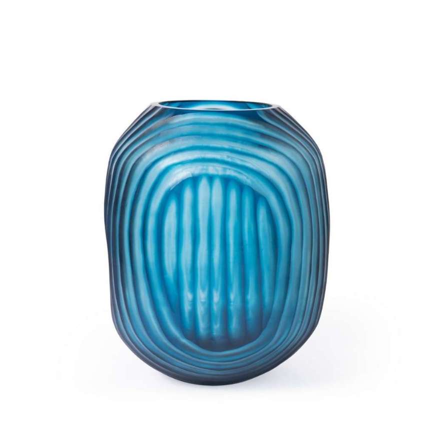 Picture of CIRCLE LARGE VASE, FROST BLUE