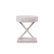 Picture of MODENA 1-DRAWER SIDE TABLE, LIGHT GRAY BURL