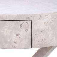 Picture of MODENA 1-DRAWER SIDE TABLE, LIGHT GRAY BURL