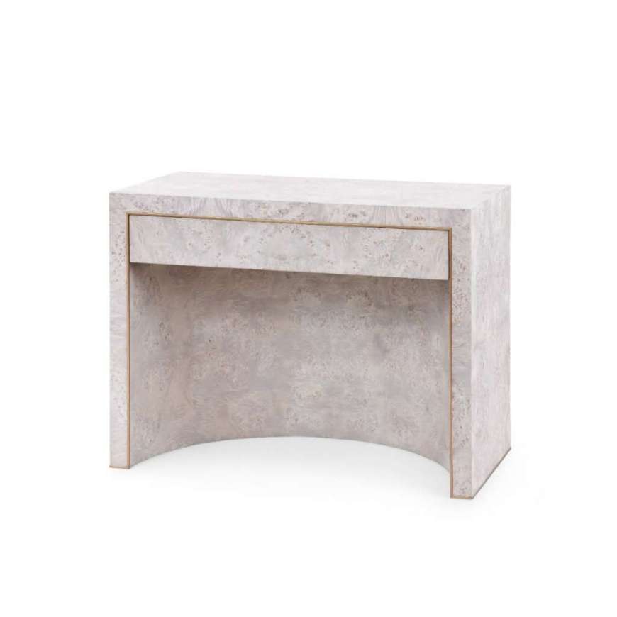 Picture of SLOANE 1-DRAWER SIDE TABLE, LIGHT GRAY BURL