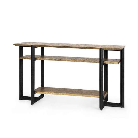 Picture of NORMAN CONSOLE, ANTIQUE BRASS AND DARK BRONZE