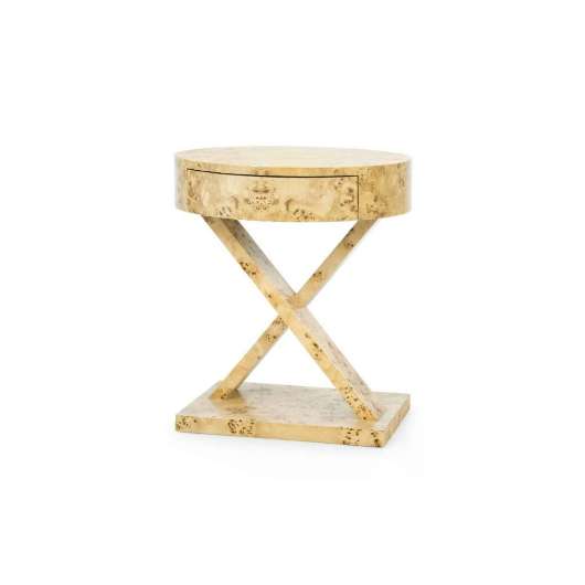 Picture of MODENA 1-DRAWER SIDE TABLE, BURL