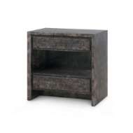 Picture of BEATRICE 2-DRAWER END TABLE, ARABICA BURL