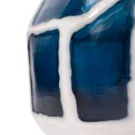 Picture of SEWALE MEDIUM VASE, MARINE BLUE & WHITE