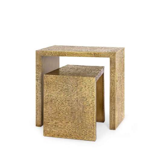 Picture of LINUS NESTING TABLES, ANTIQUE BRASS