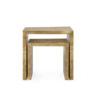 Picture of LINUS NESTING TABLES, ANTIQUE BRASS