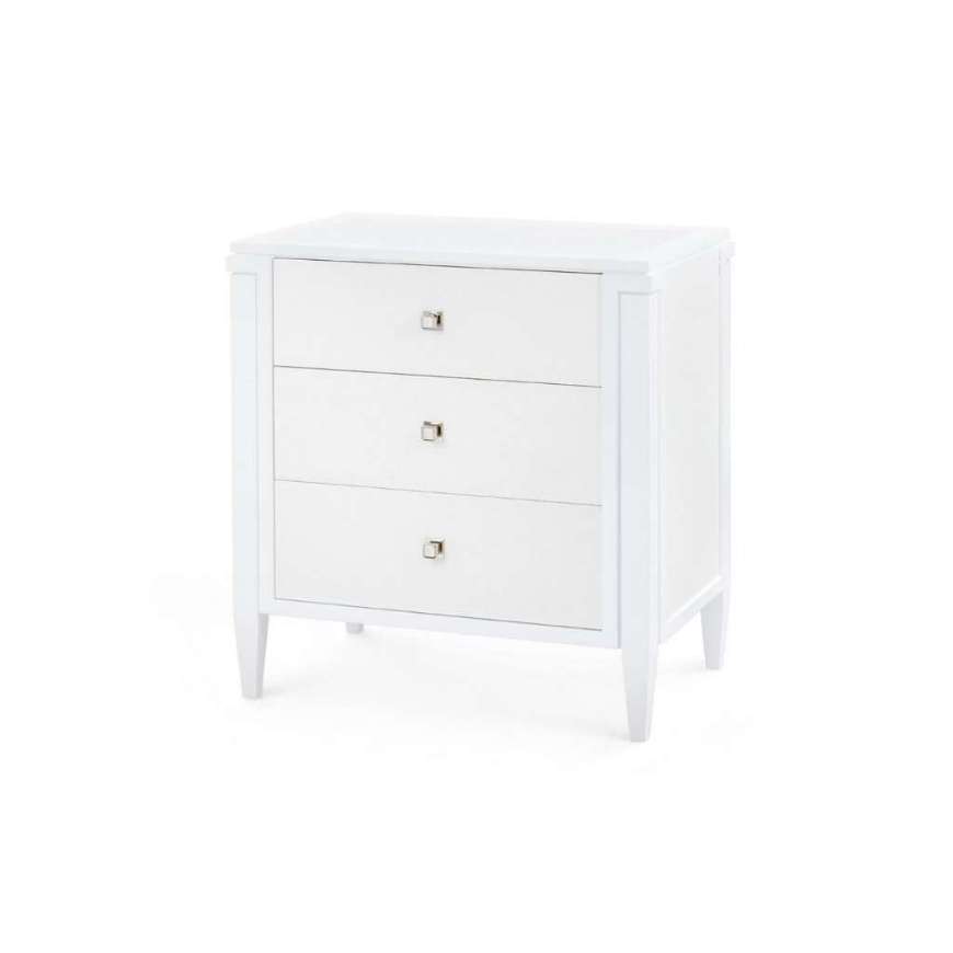 Picture of KINGSTON 3-DRAWER END TABLE, SOFT WHITE