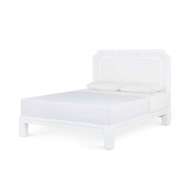 Picture of OLIVIA QUEEN HEADBOARD WITH BED FRAME, SOFT WHITE, VANILLA