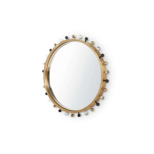 Picture of ZOE ROUND MIRROR, ANTIQUE BRASS