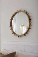 Picture of ZOE ROUND MIRROR, ANTIQUE BRASS