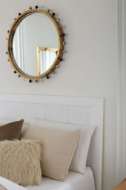 Picture of ZOE ROUND MIRROR, ANTIQUE BRASS