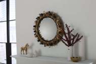 Picture of ERIS MIRROR, ANTIQUE BRASS